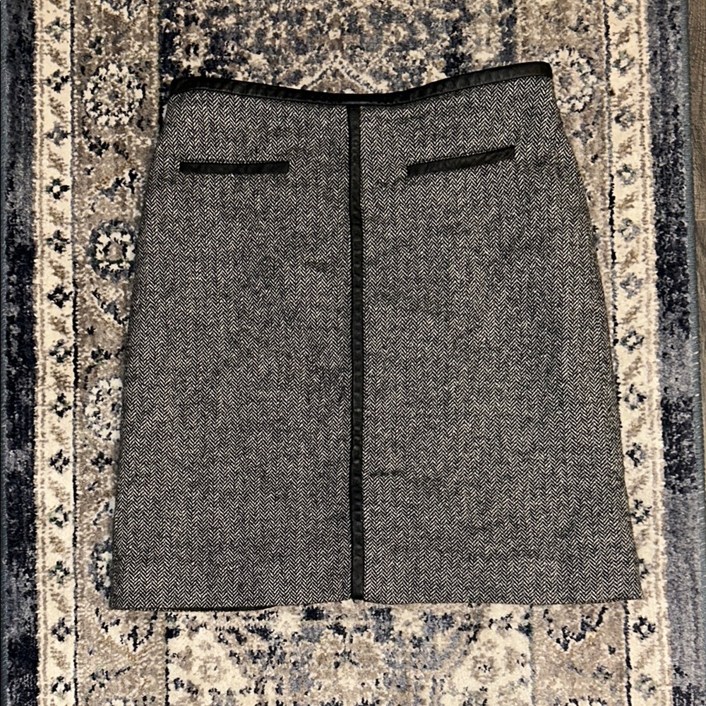 New Frontier Gray Mini Pencil Skirt for Work